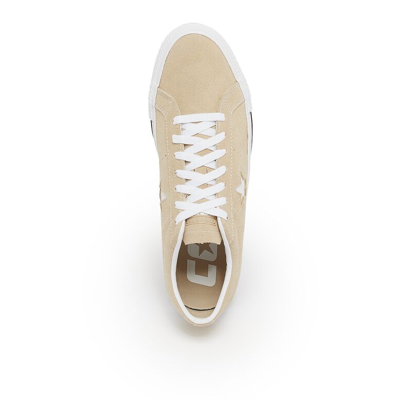 Converse One Star Pro Classic Suede oat milk/white/black