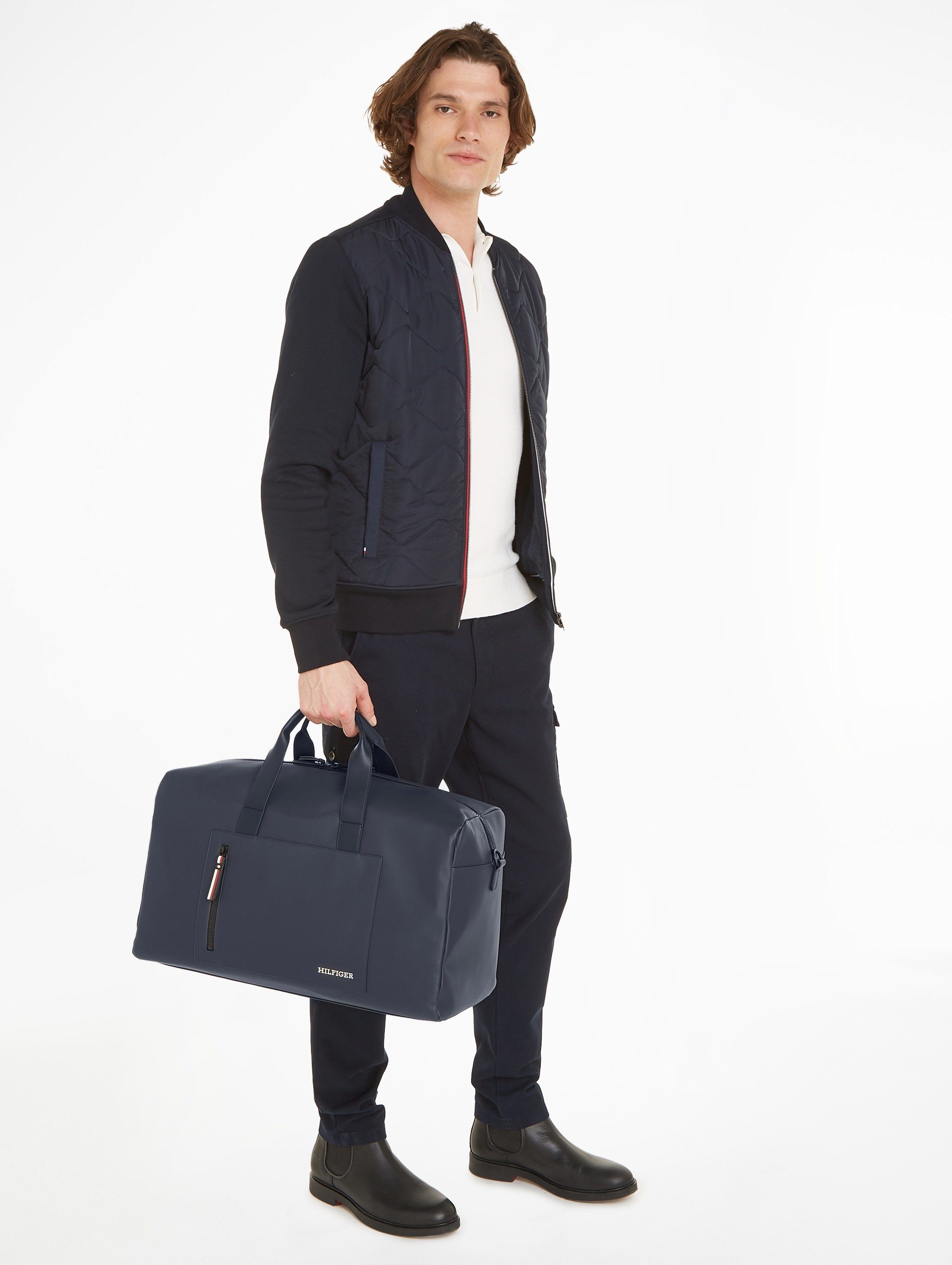 Tommy Hilfiger Weekender TH PIQUE DUFFLE, mit viel Stauraum