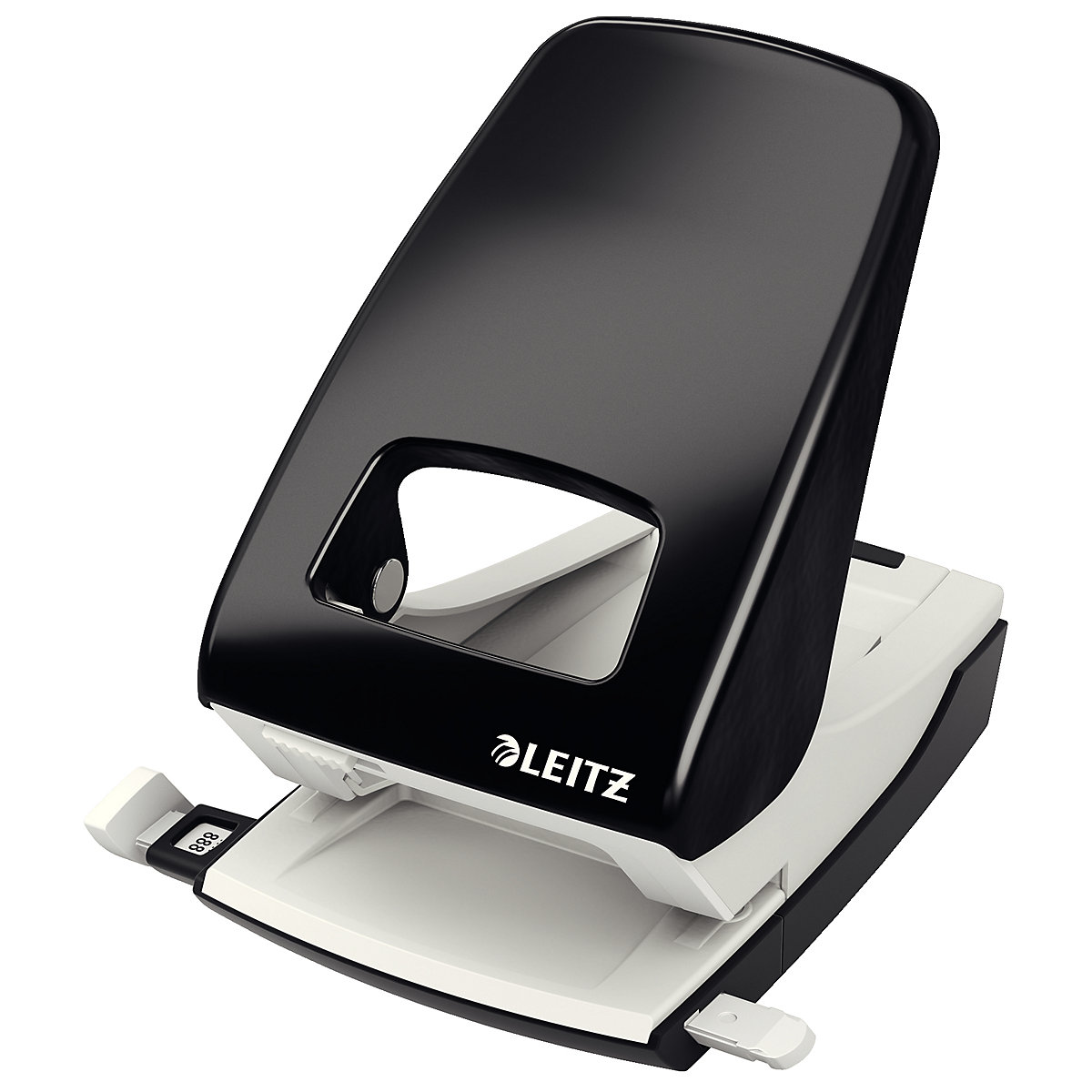 Nexxt Starker Bürolocher schwarz, Lochabstand: 80 mm, Stanzleistung: 40 Blatt / 80 g/ m²