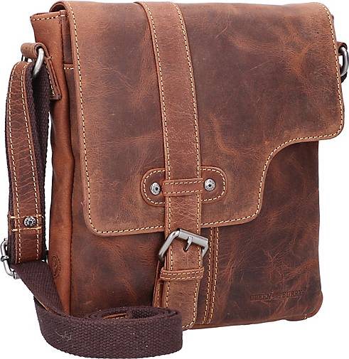 Greenburry Vintage Umhängetasche Leder 22 cm