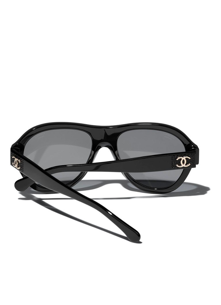 Ochelari de soare ovali Chanel