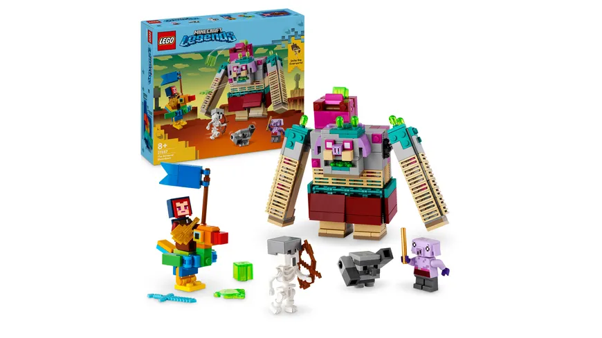 LEGO Minecraft Legends 21257 Showdown mit dem Verschlinger, Action-Spielzeug