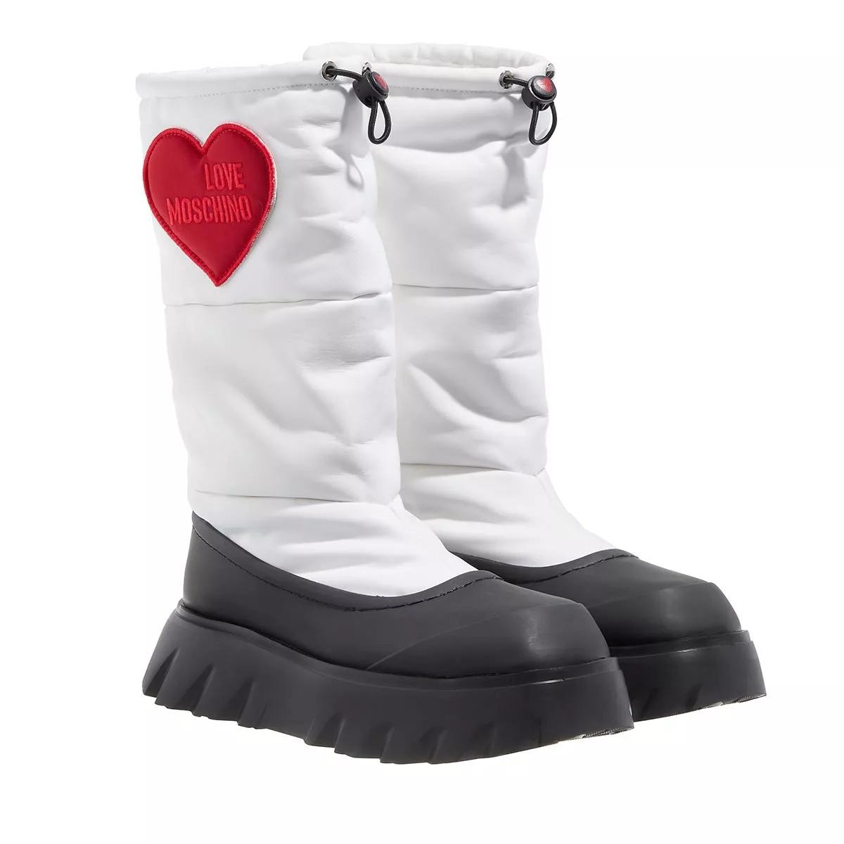 MOSCHINO Stiefeletten weiss Winterstiefel