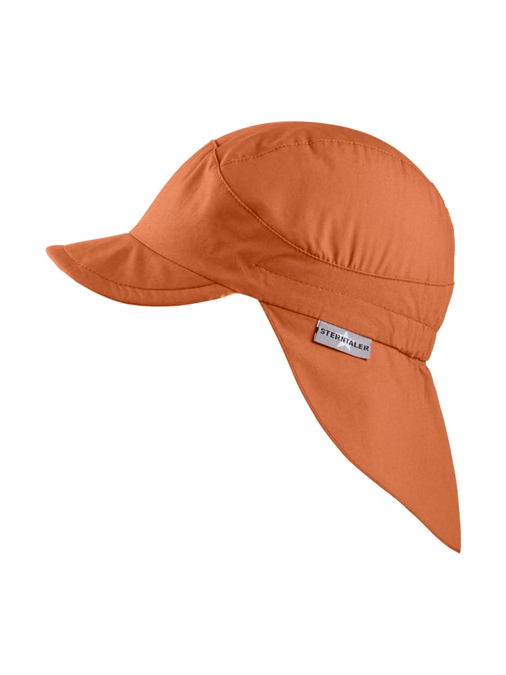 Sterntaler Schirmmütze mit Nackenschutz Basic in mittelrot günstig kaufen