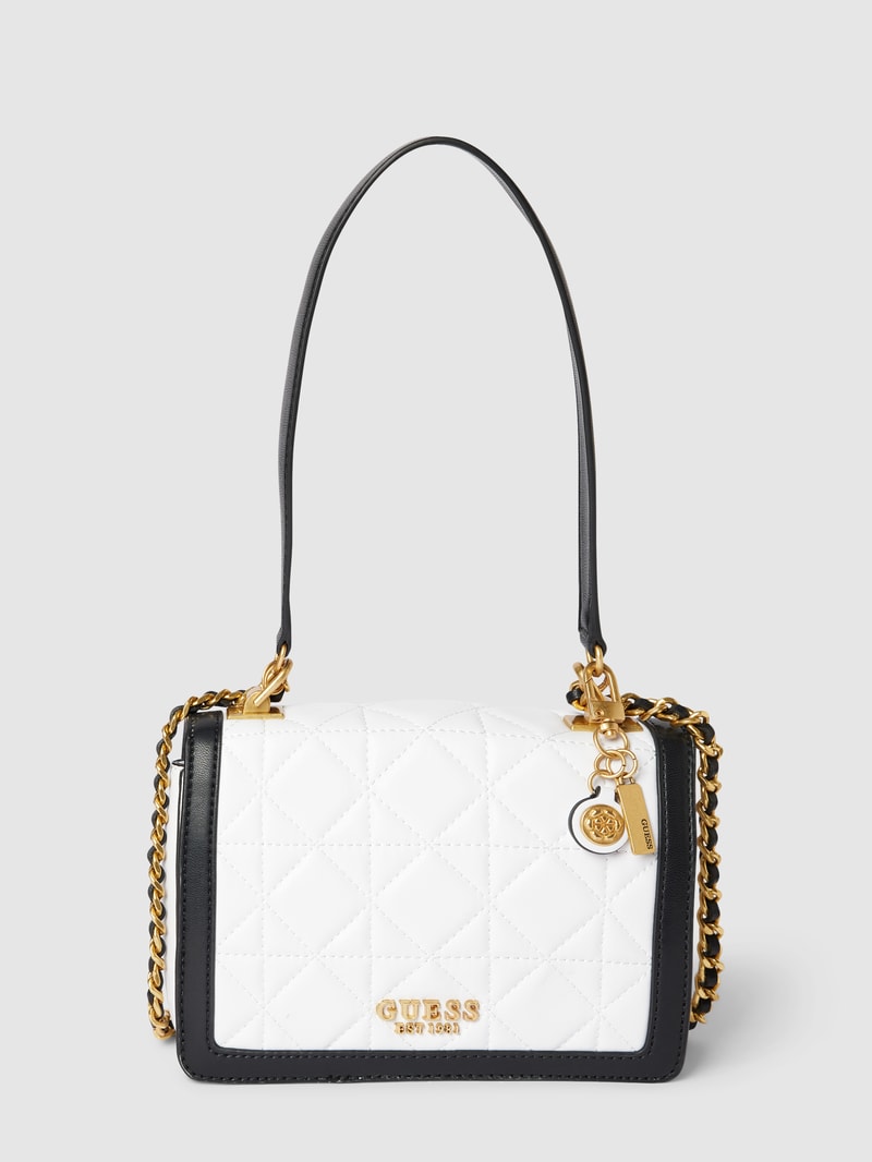 Crossbody Bag in Stepp-Optik Modell 'ABEY' in weiß