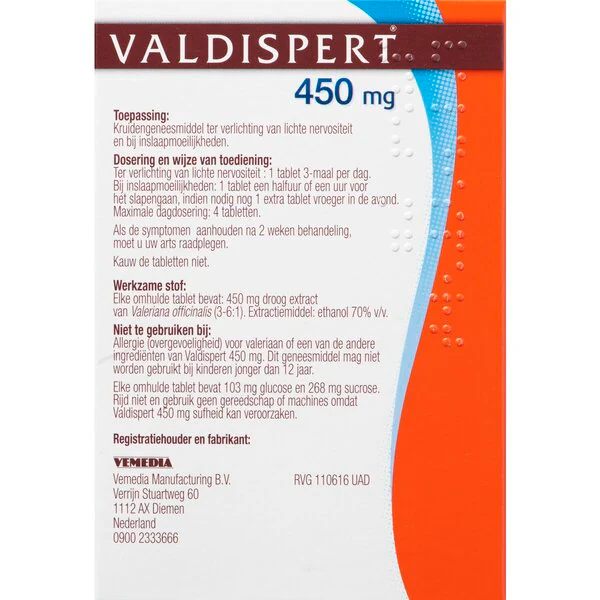 Valdispert Extra Forte 450 mg Comprimidos Revestidos - 40 comprimidos