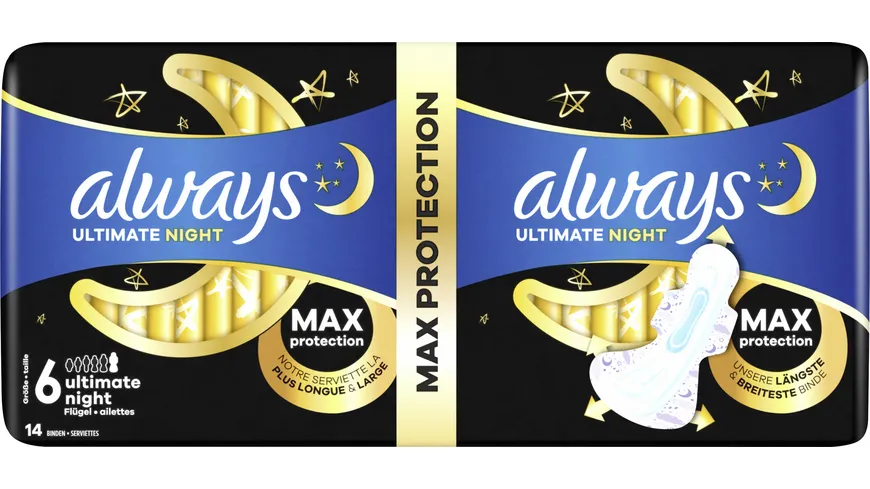 Always Damenbinden Ultimate Night BigPack