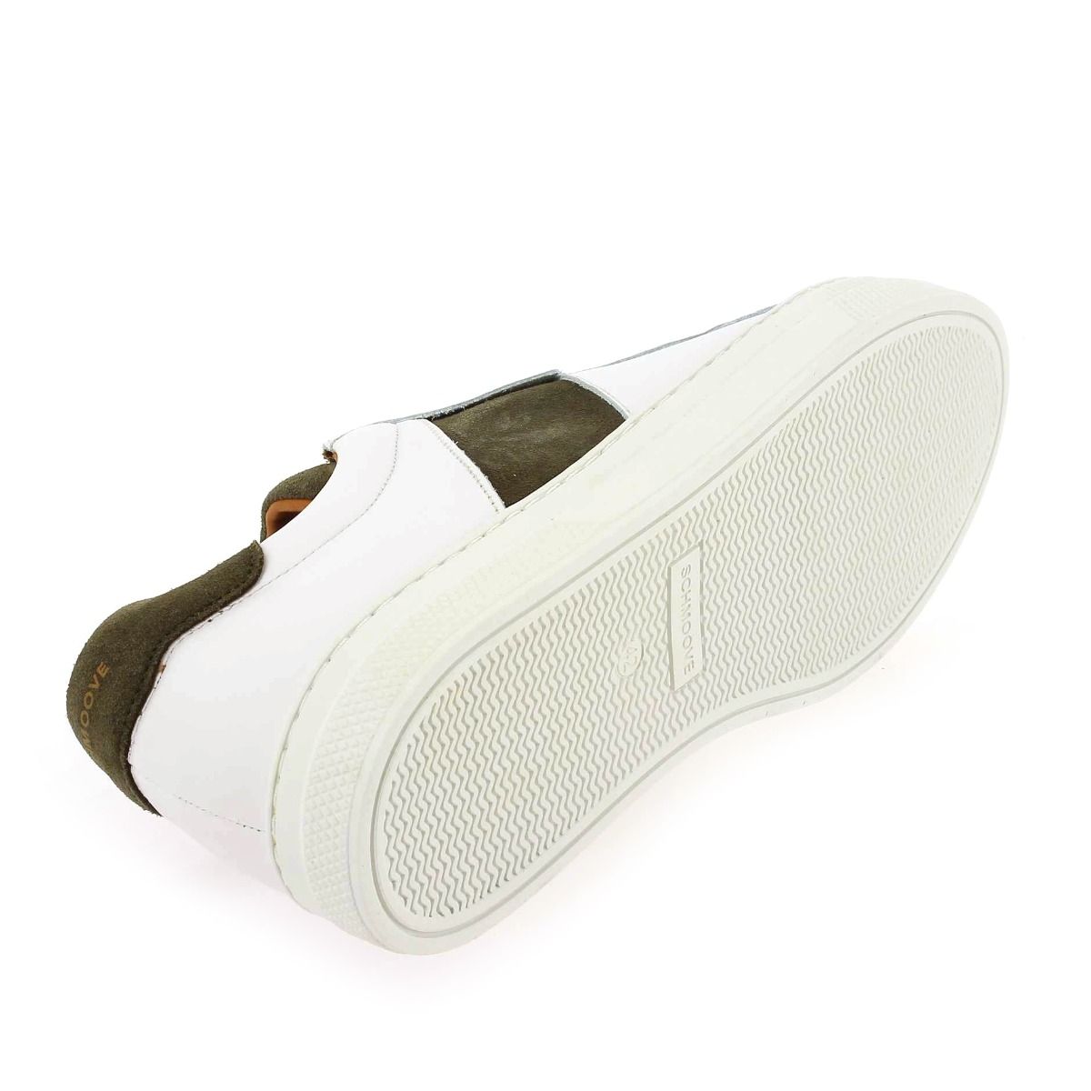 Schmoove  SPARK GANG NAPPA/SUEDE - Blanc Kaki