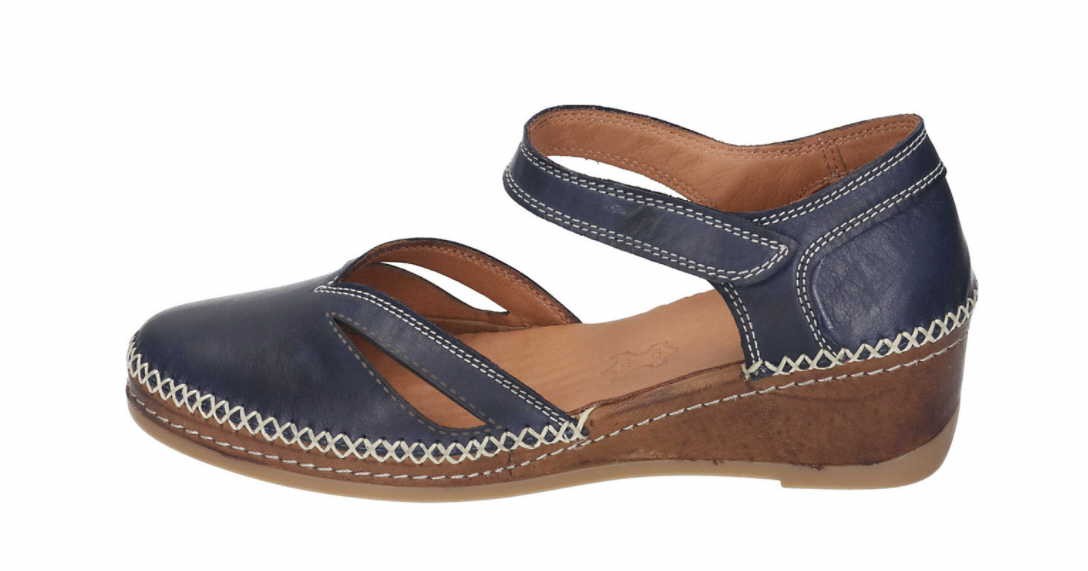 MANITU Keilsandalen blau