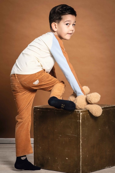 T-Shirt langarm, beige für Jungs