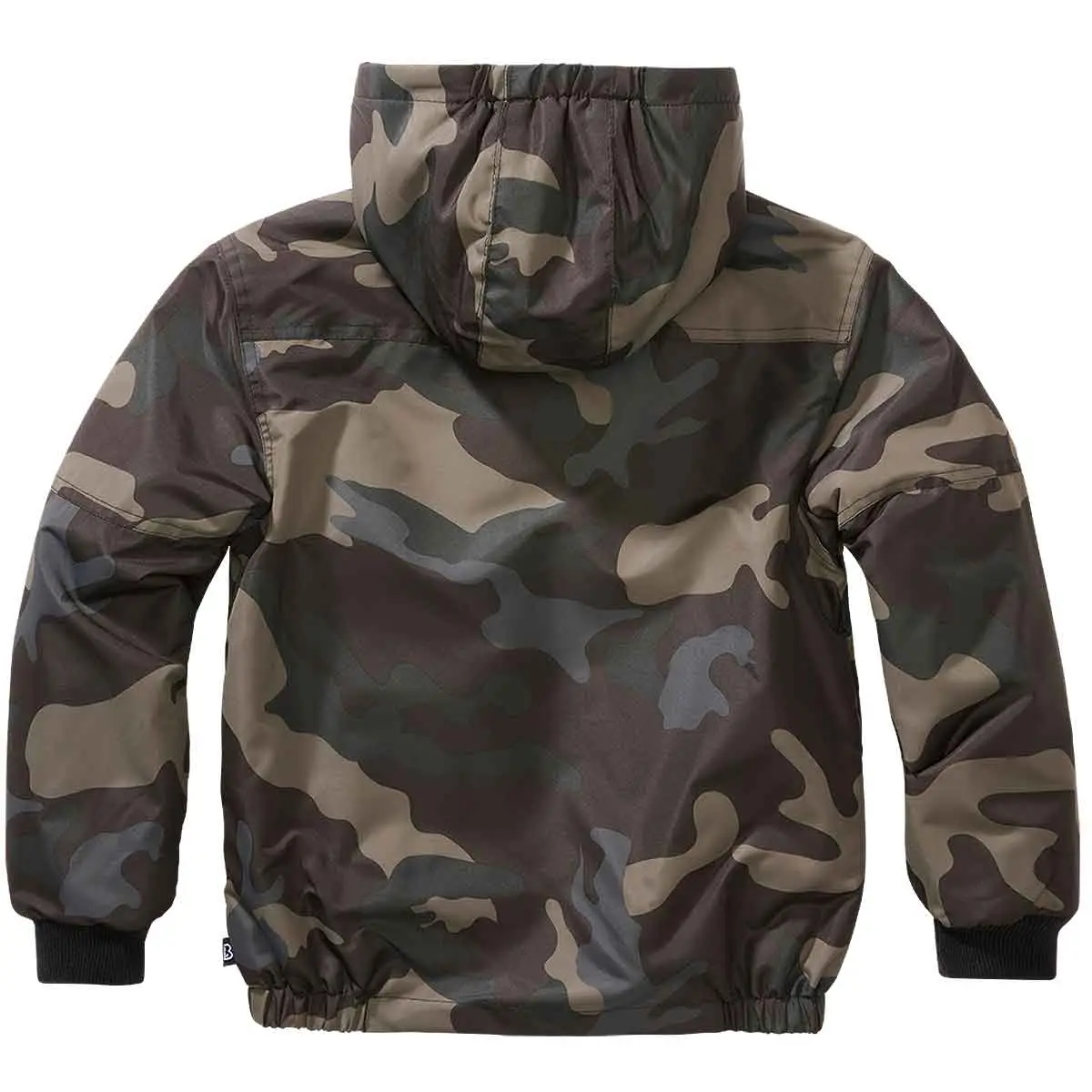 Kinder Windbreaker Frontzip darkcamo