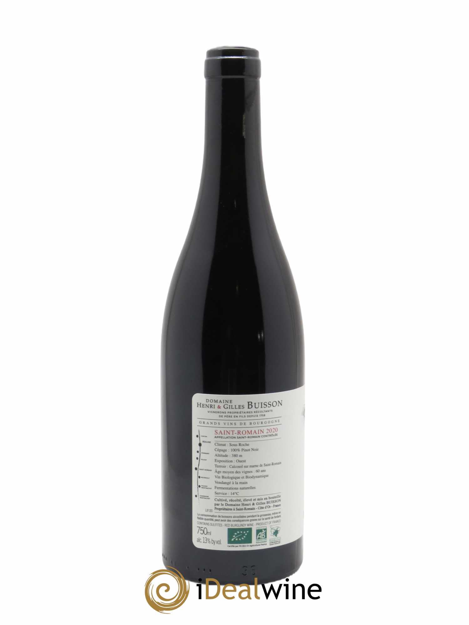 Saint-Romain Sous Roche Henri et Gilles Buisson (Domaine)  2020 - Lot de 1 Bouteille