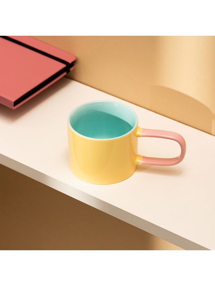 Homla Tasse ''Finko'' in Gelb/ Hellblau/ Rosa - 300 ml günstig kaufen onesize