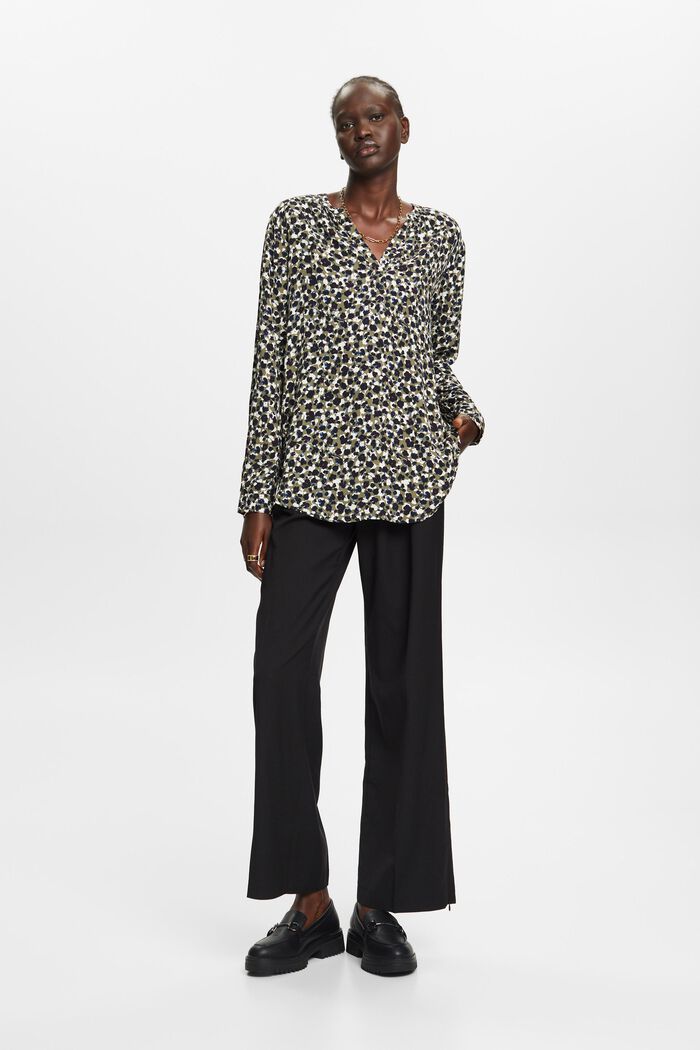 Bluse mit Muster, LENZING™ ECOVERO™