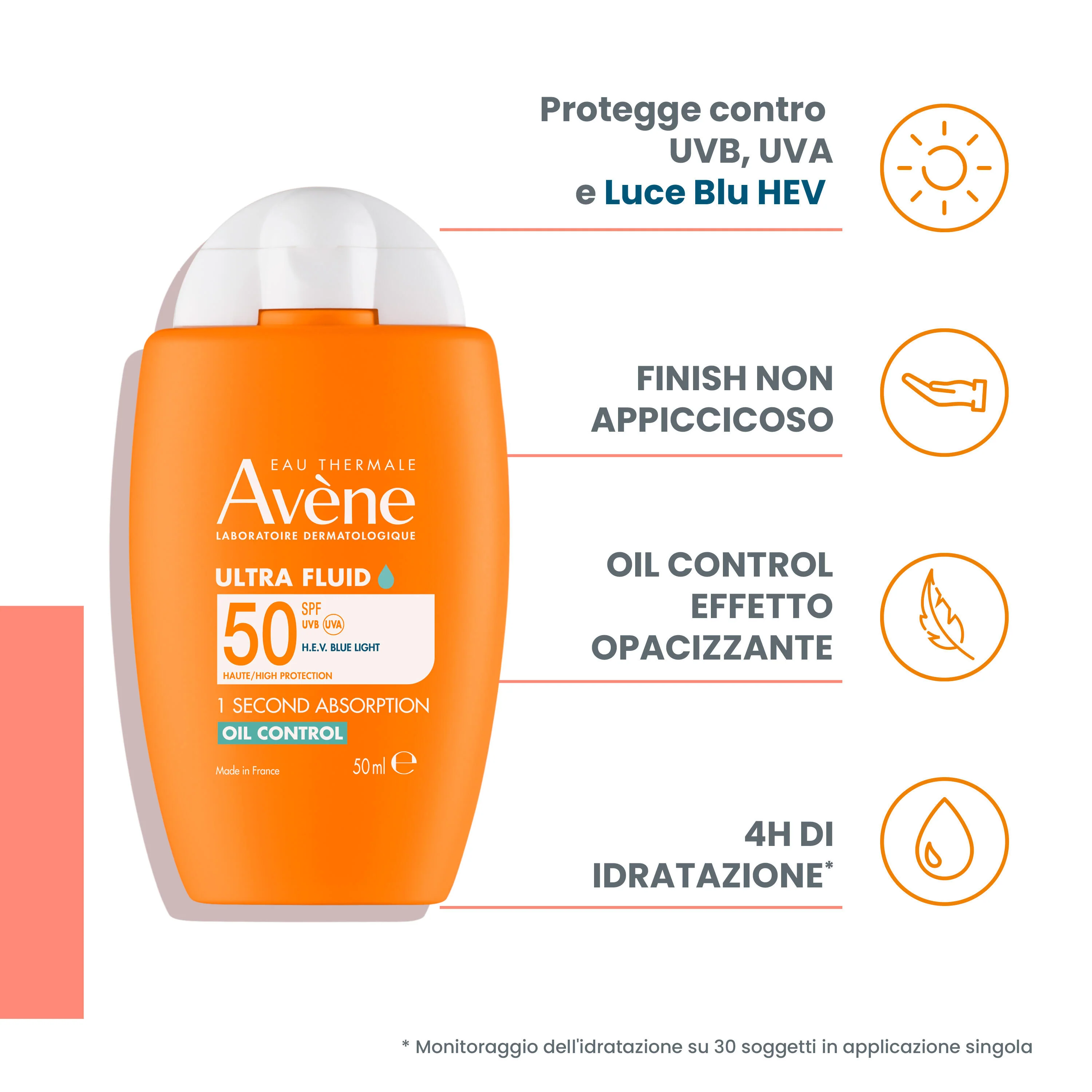 Suncare Ultra Fluid Oil Control SPF50 - Magas fokú védelmet nyújtó arcápoló naptej.