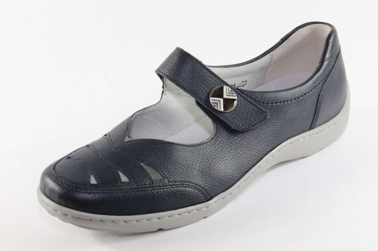 WALDLÄUFER Komfort Slipper blau