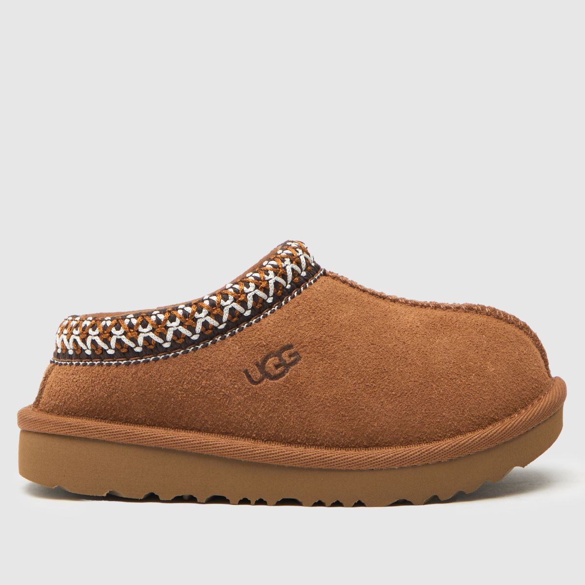 Dětské pantofle UGG kaštanové barvy Tasman II