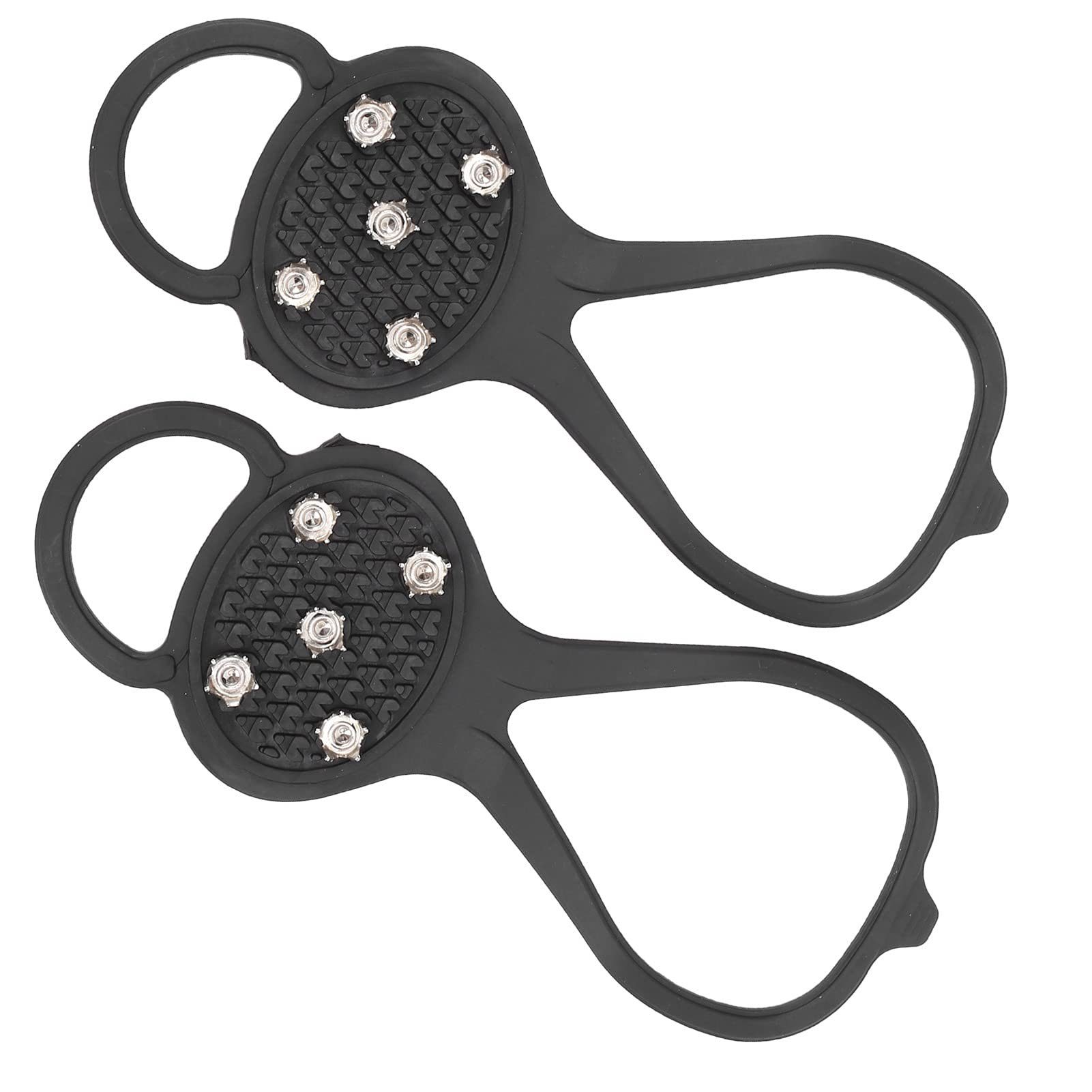 YYV Steigeisen Winter Traktion Stollen Klettern Steigeisen AntiSlips Schuhe Spikes, 1Paar Schneeschuh-Spikes 5 Zähne Steigeisen Bergsteigen