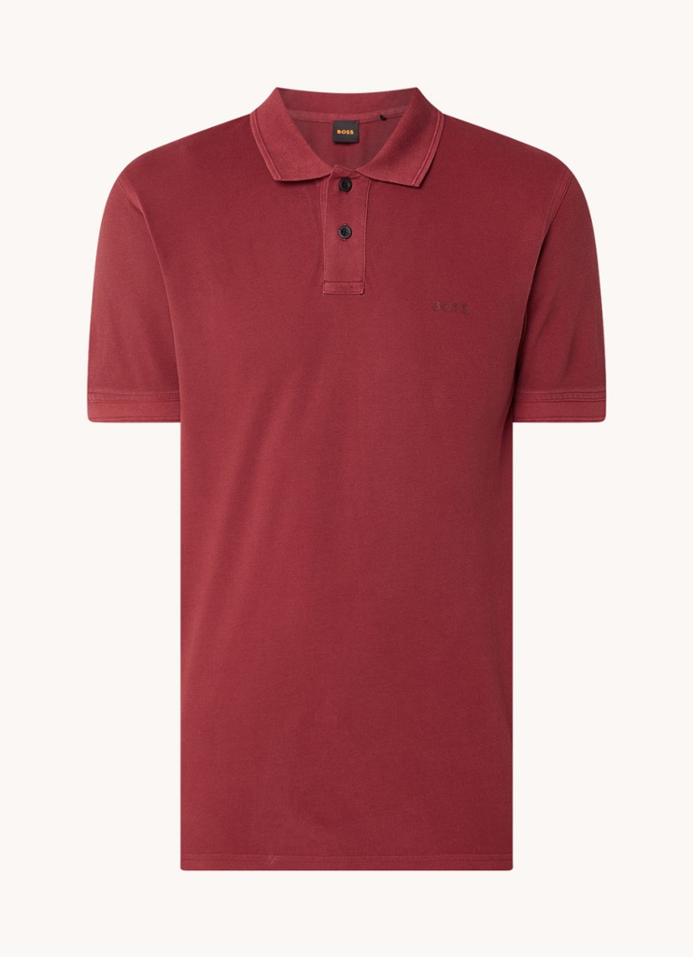 Polo HUGO BOSS Prime de corte regular, confeccionada em piqué de algodão com logotipo.