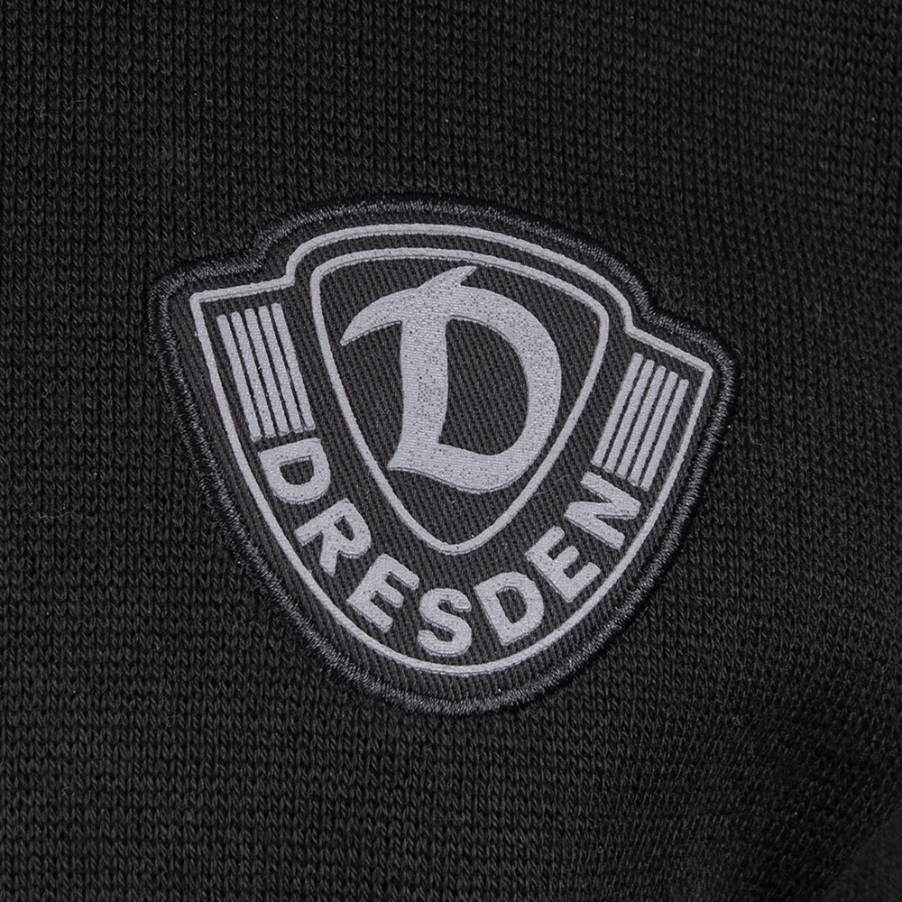 Strickpullover-Sweater LOGO PVC schwarz