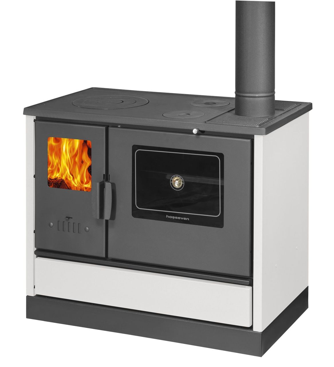 Moeby24 Küchenofen Holzherd Kaminofen Herd Gusseisen 7,9KW BimSchV2 EEK A  150mm