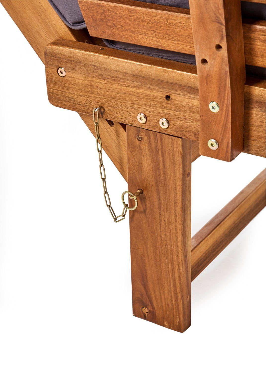 Wohnando Gartenbank Gartenbank Björn FSC (mit integriertem Klapptisch), intergrierter Tisch und verstellbare Armlehnen