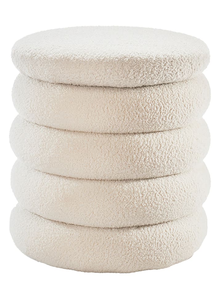 kobolo Sitzhocker BAHATI25 in Weiß günstig kaufen onesize