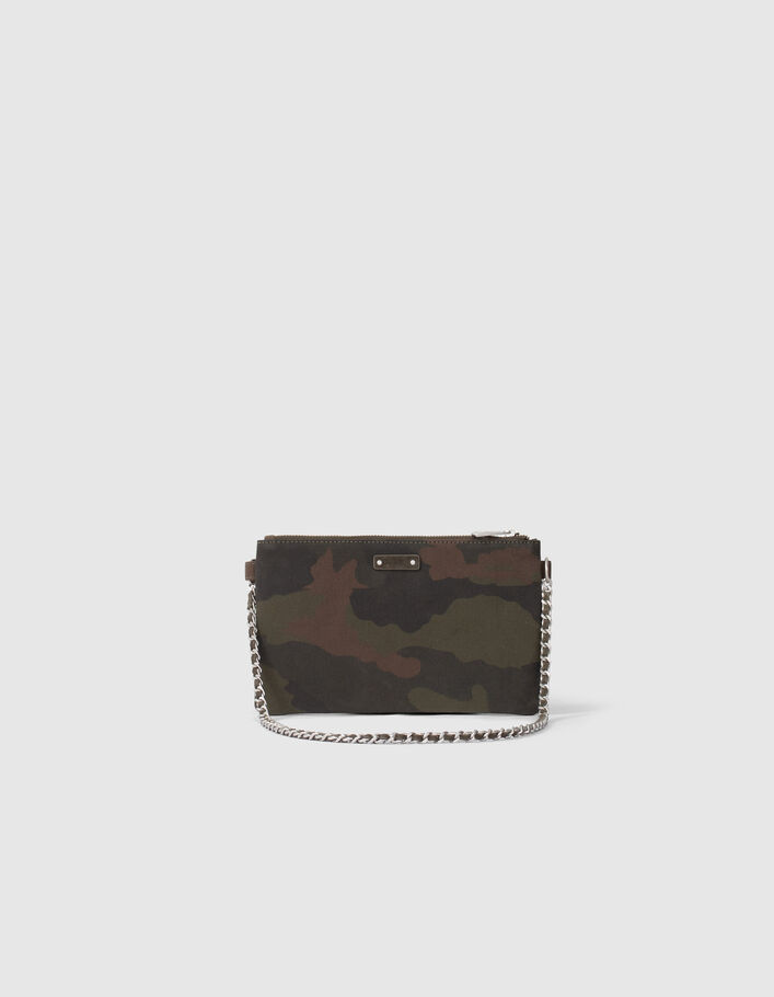 Le sac 111 Lena canevas coton kaki et camouflage femme