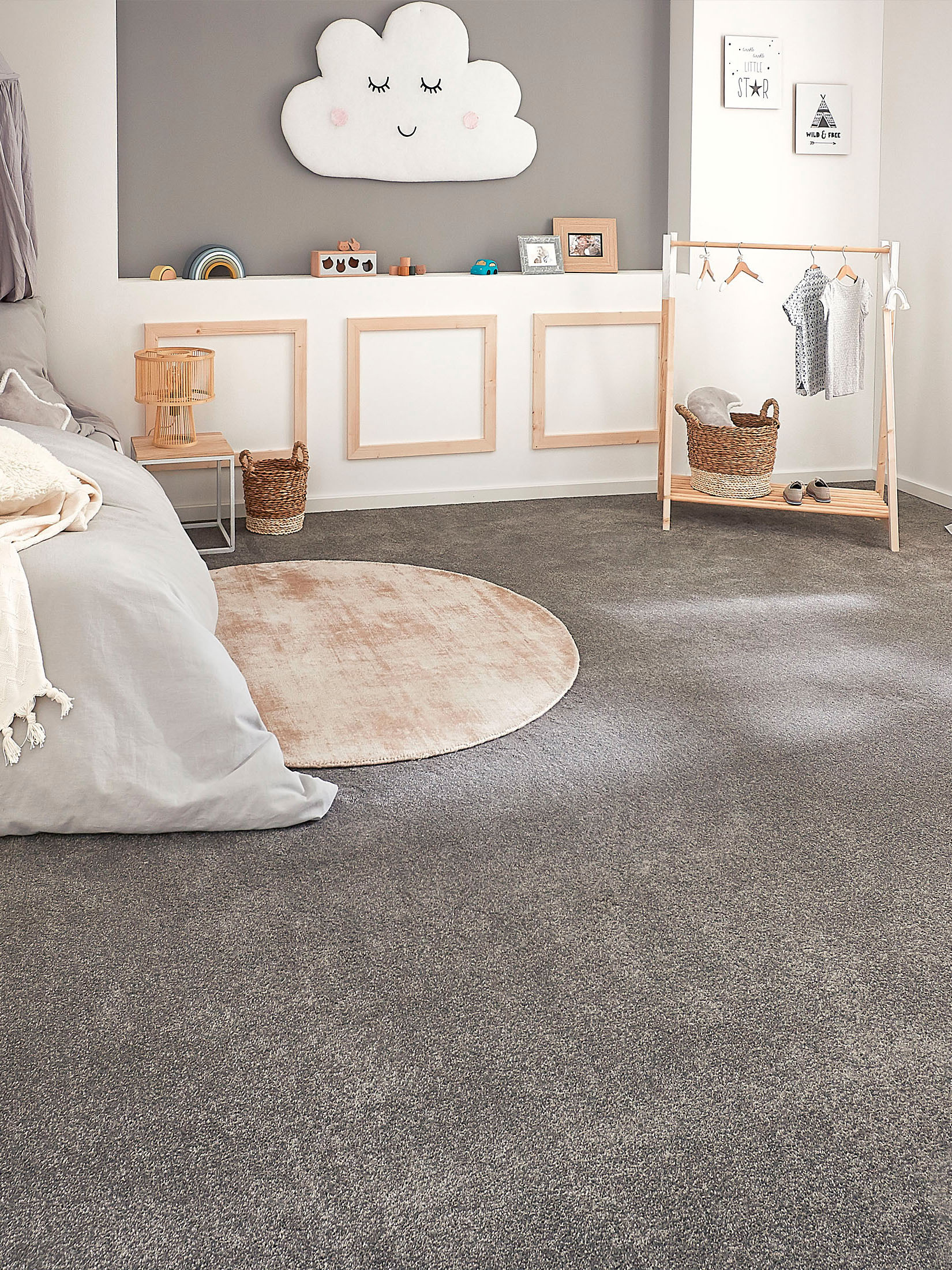 Balance Velours-Teppichboden, Stone 176