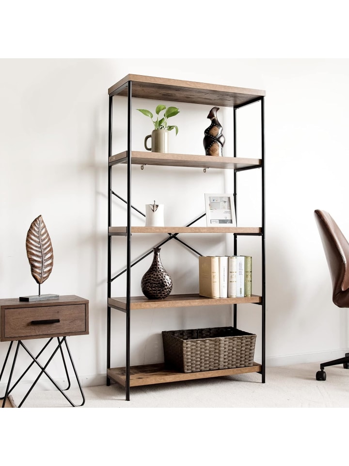 COSTWAY Bücherregal mit 5 Ebenen in Braun günstig kaufen 160 cm
