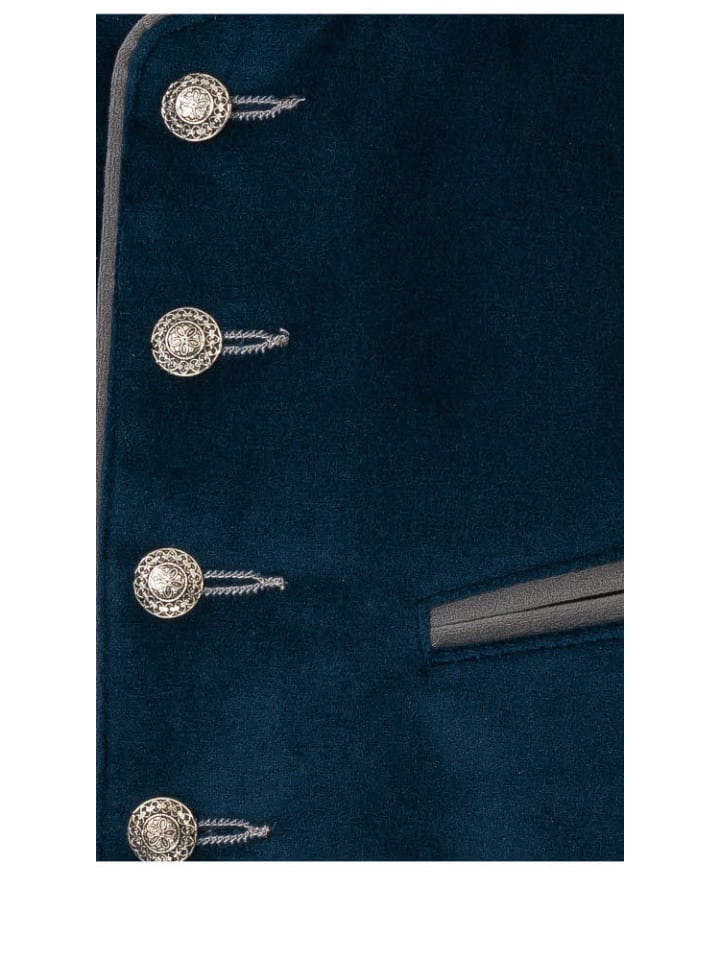 Nübler Trachtengilet Kurt in Blau günstig kaufen