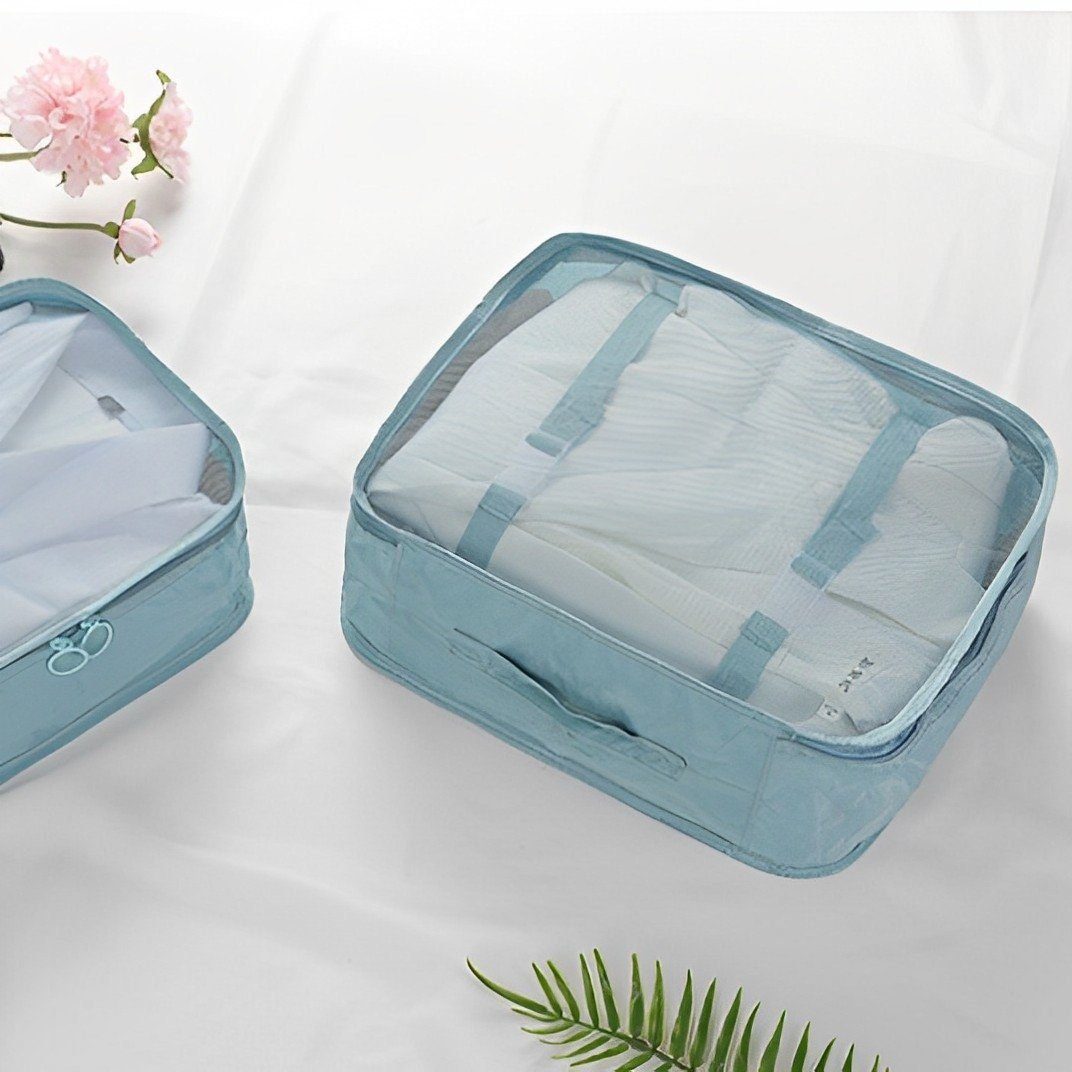 Suzakuin Tourbag Kosmetiktasche Kulturbeutel - 8-teiliges Reise-Organizer Wasserdicht