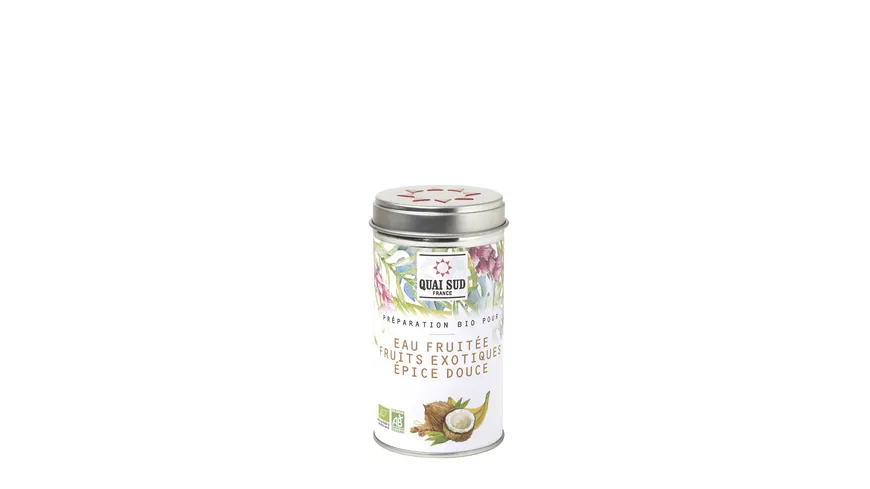 Quai Sud Bio Wassergewürz exotische Früchte in Dose 65 g