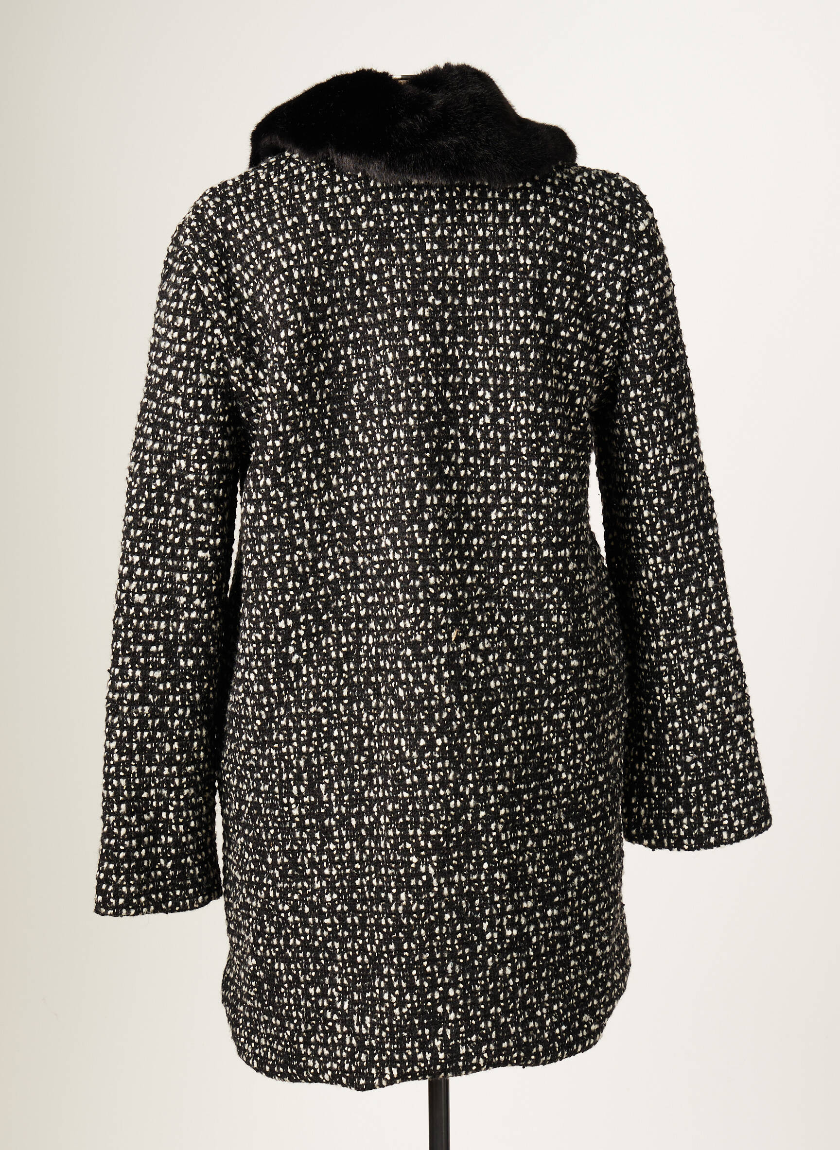 Blanc Boheme Manteaux Longs Femme couleur noir