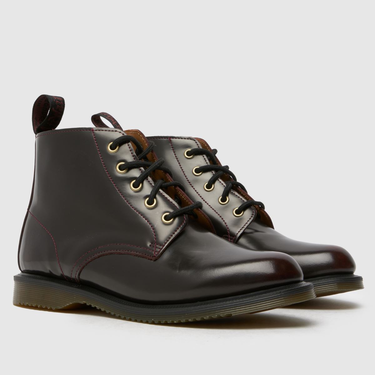 Dr Martens – Emmeline – Vinröd stövlar med 5 ögor