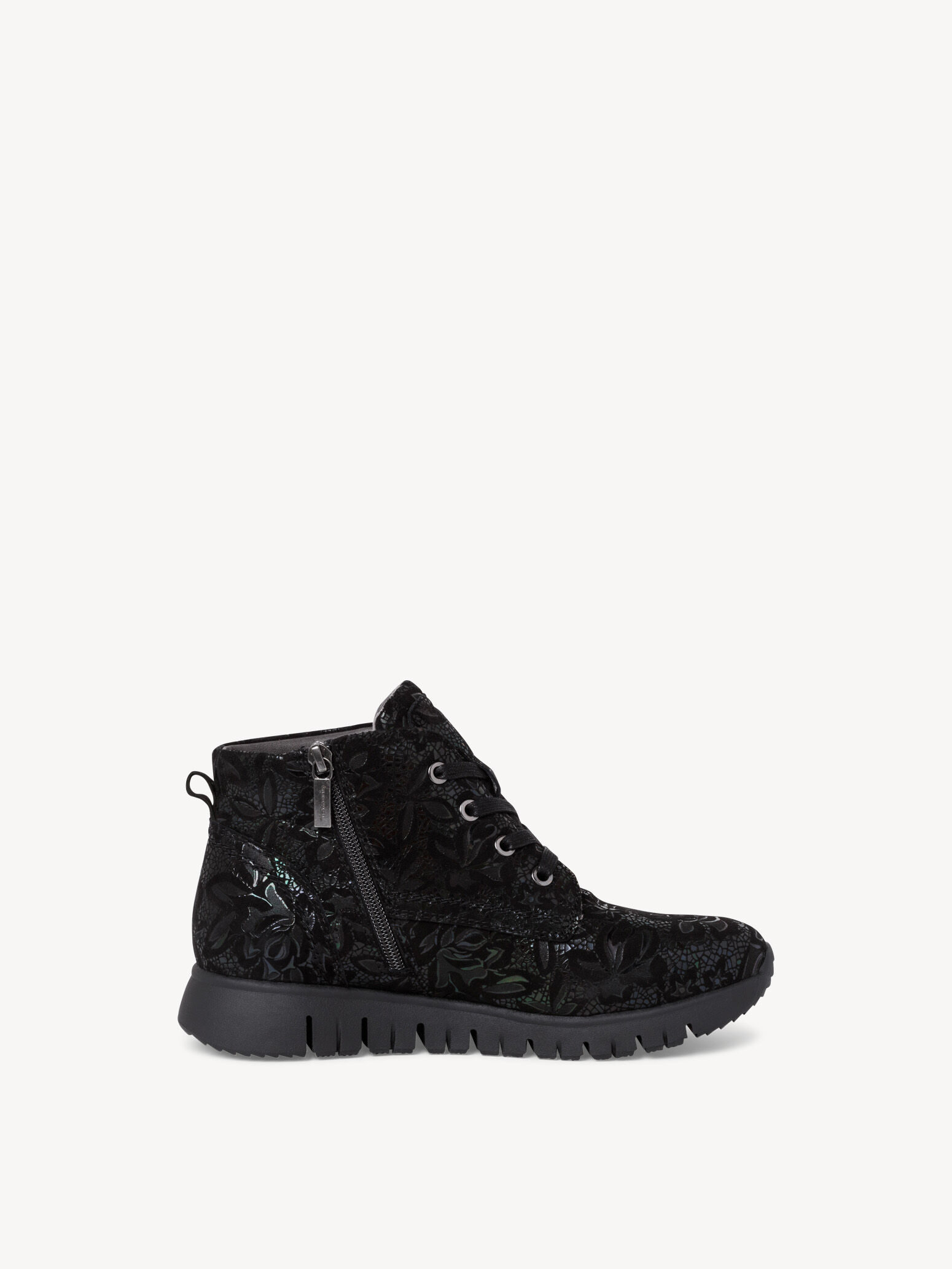 Bottine en cuir - noir