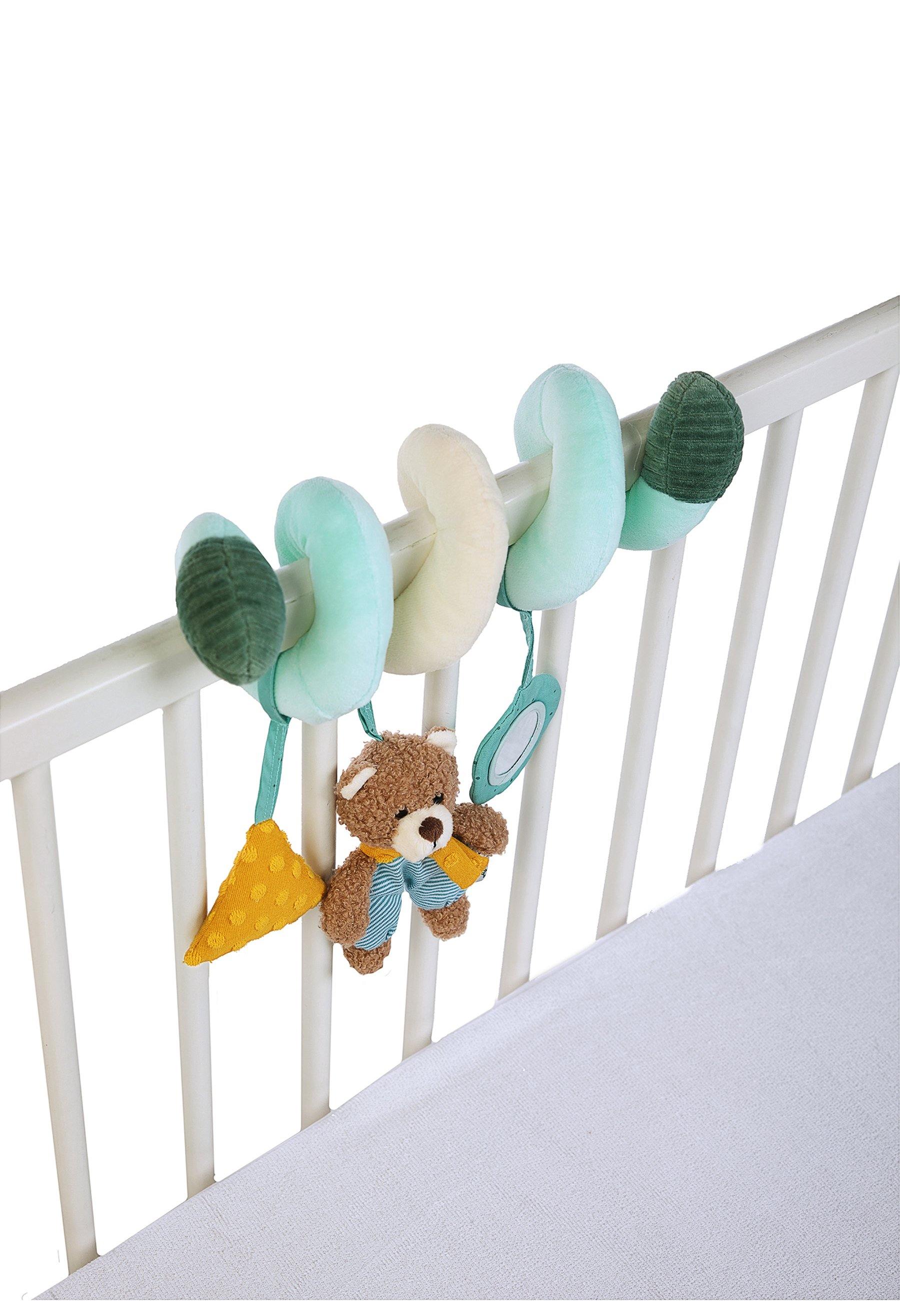 Spielzeugspirale Bär Ben in Grün, 26 cm
