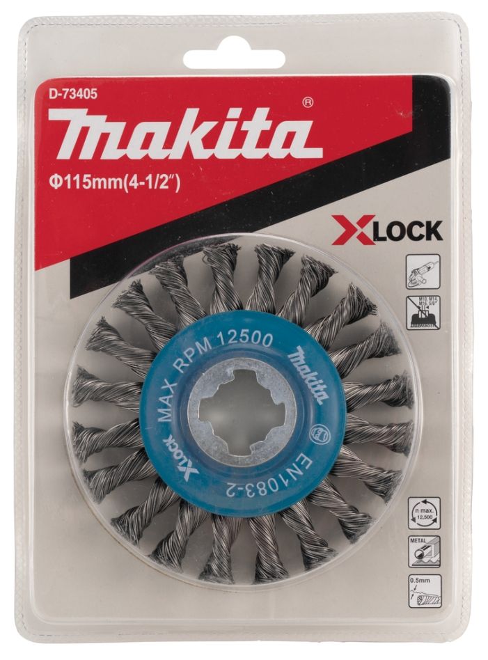 Makita Zubehör D-73405 Rundbürste 115 mm X-LOCK
