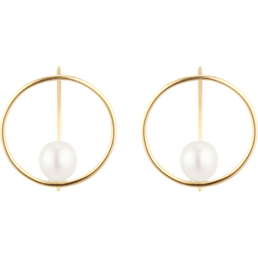 Valeria Boucles d'oreilles à fermoir à poussette 375 Or jaune Boucles d'oreilles