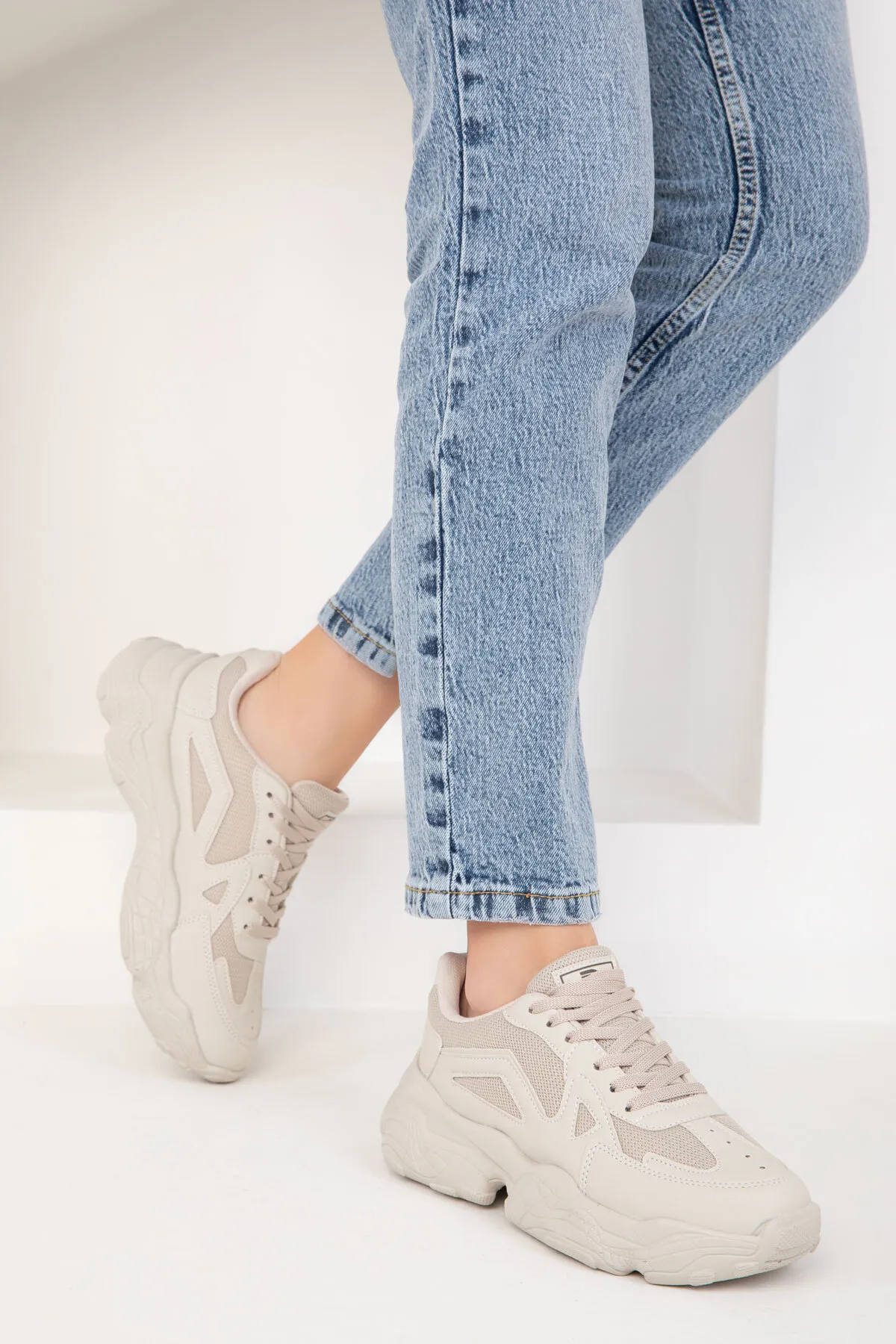 SOHO  Beige Damen Sneakers 18148