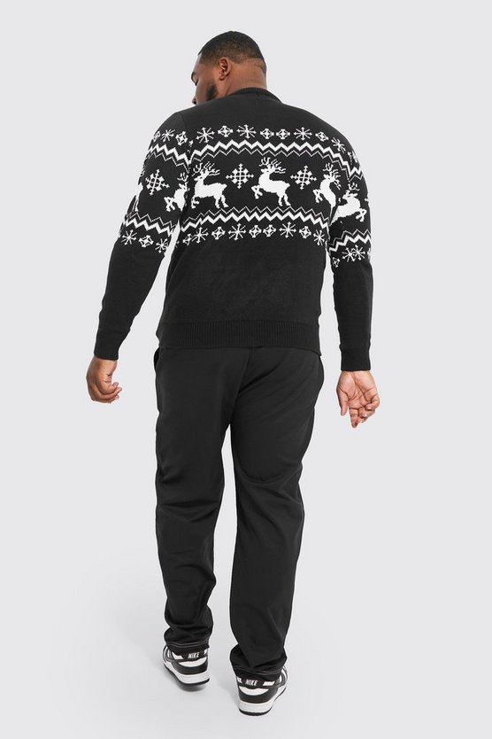 Plus Weihnachtspullover mit Rentieren