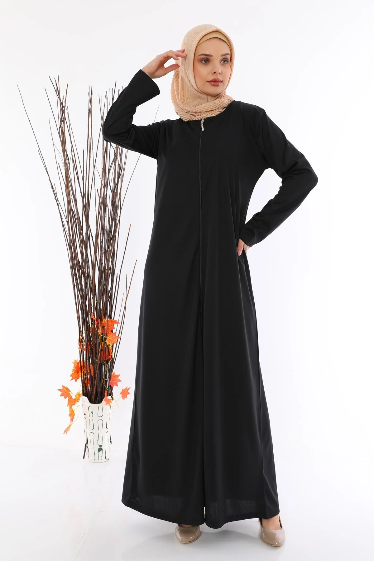 medipek  Damen-Gebetskleid Abaya mit Reißverschluss