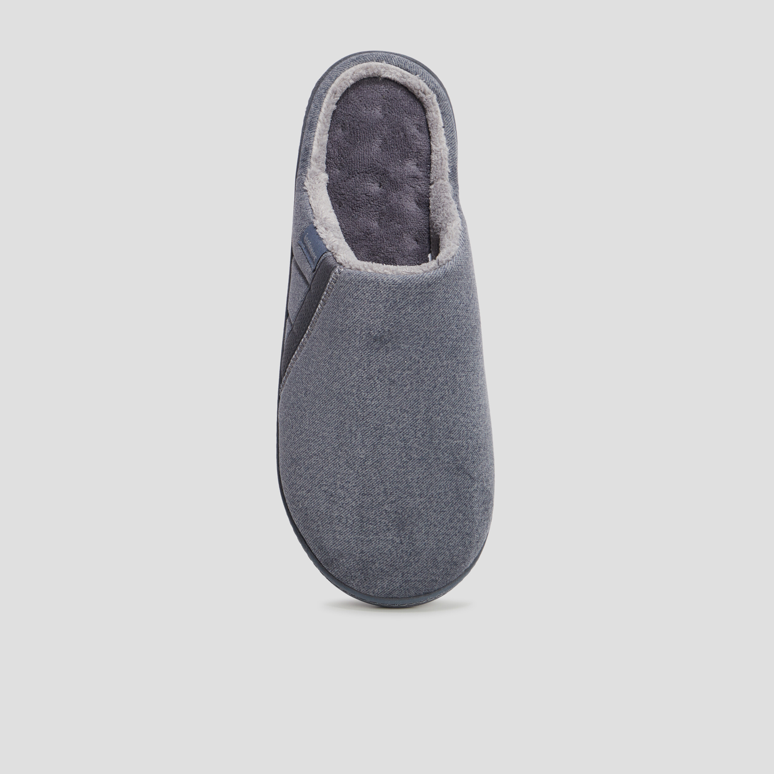 Chaussons mules Isotoner Ergonomie gris homme | La Halle