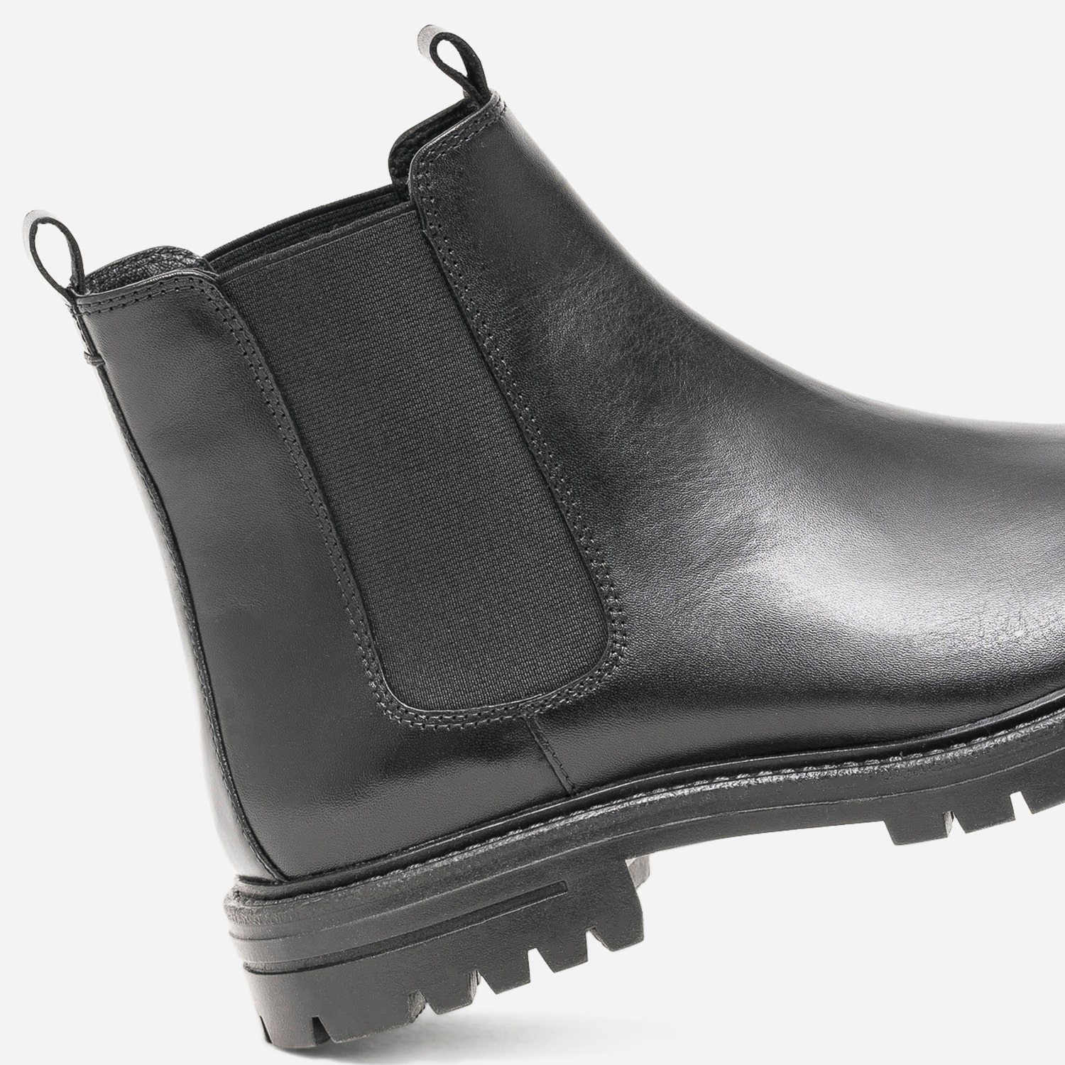 Chelsea boots noir en cuir