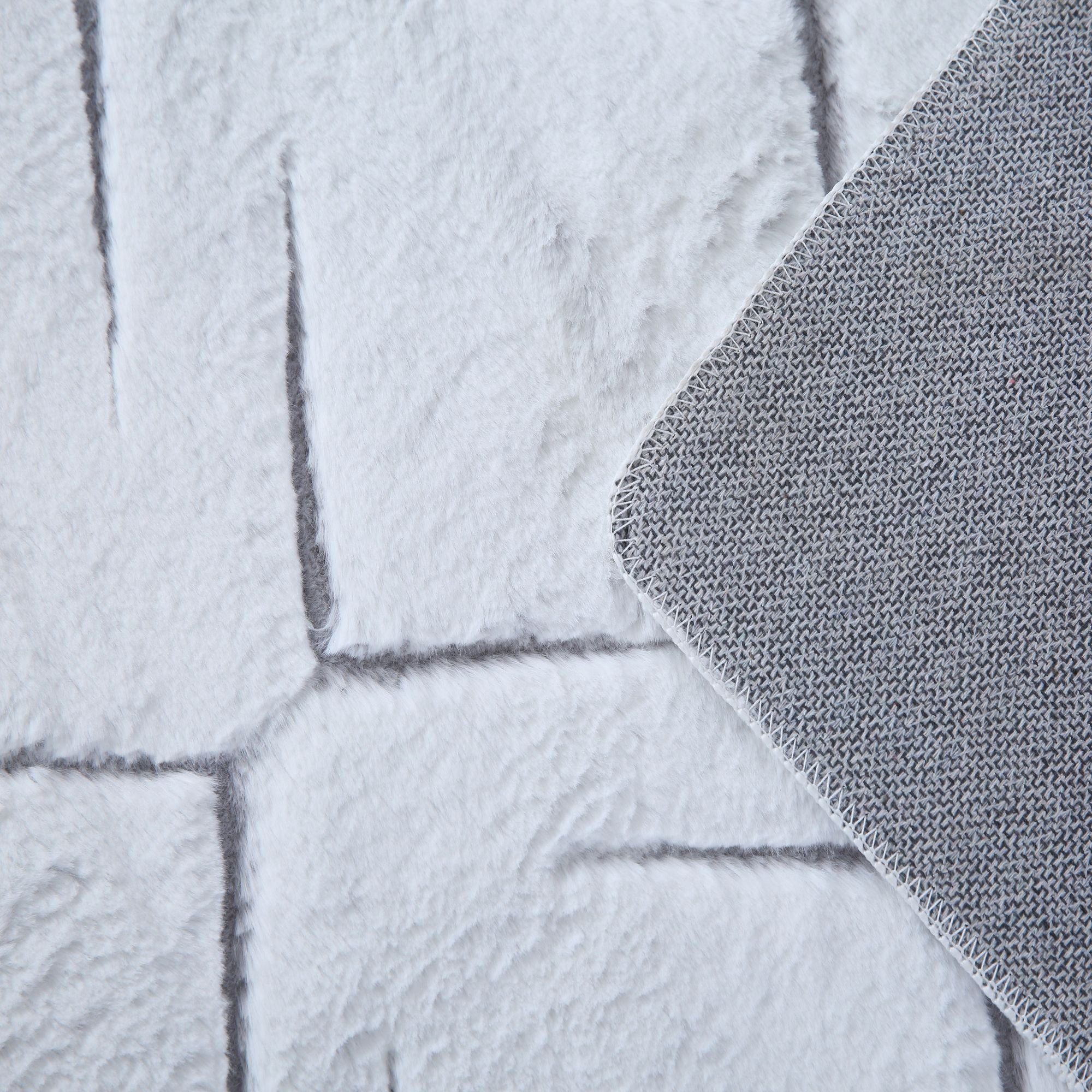 Fellteppich Skandinavisches Design, Carpetsale24, Läufer, Höhe: 15 mm, Teppich Wohnzimmer 3D Effekt Skandinavisches Design Felloptik