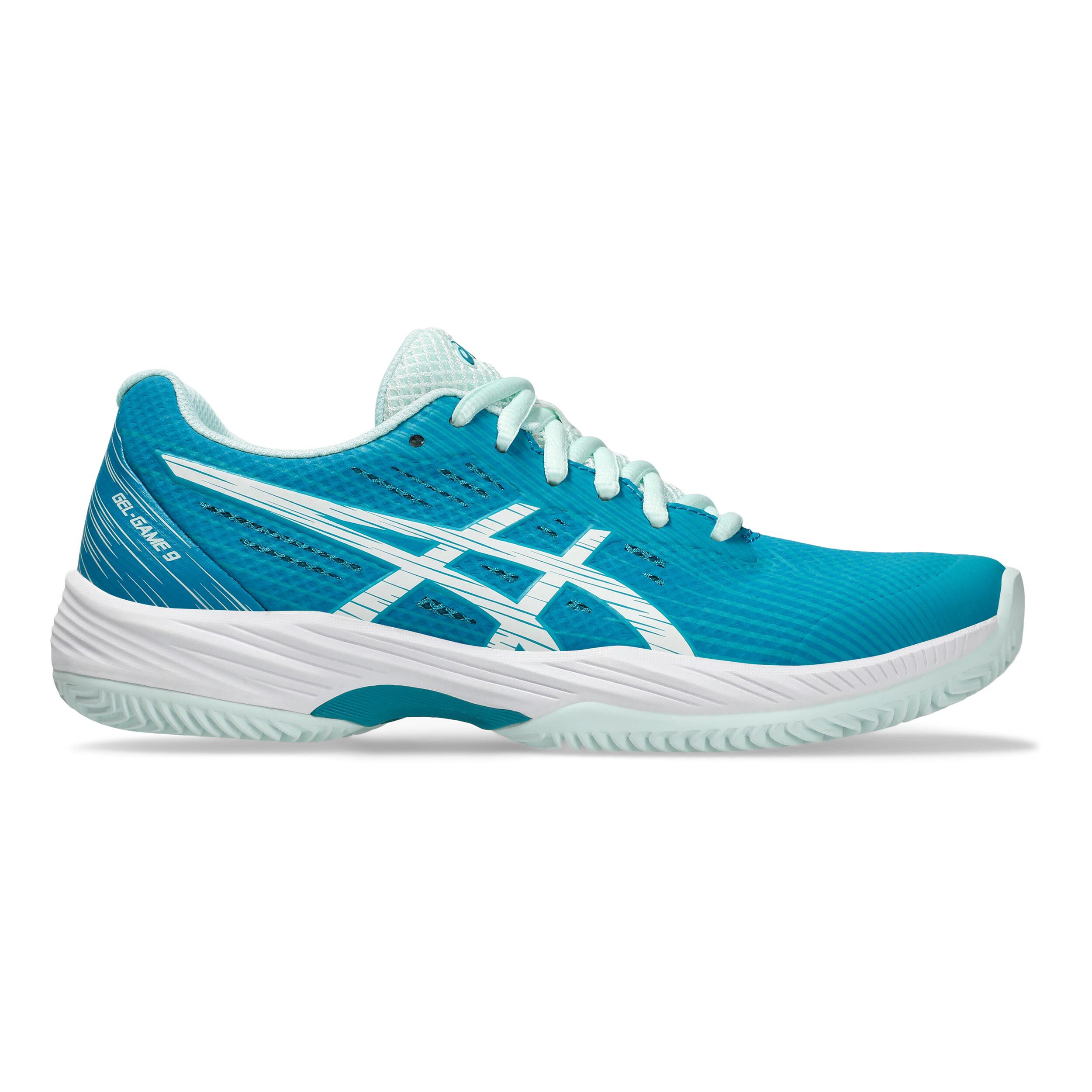 Gel-Game 9 Clay Sandplatzschuh Damen - Blau, Weiß