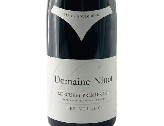 Domaine Ninot Mercurey 1er Cru les Velleys Rouge 2022 Bourgogne Rully