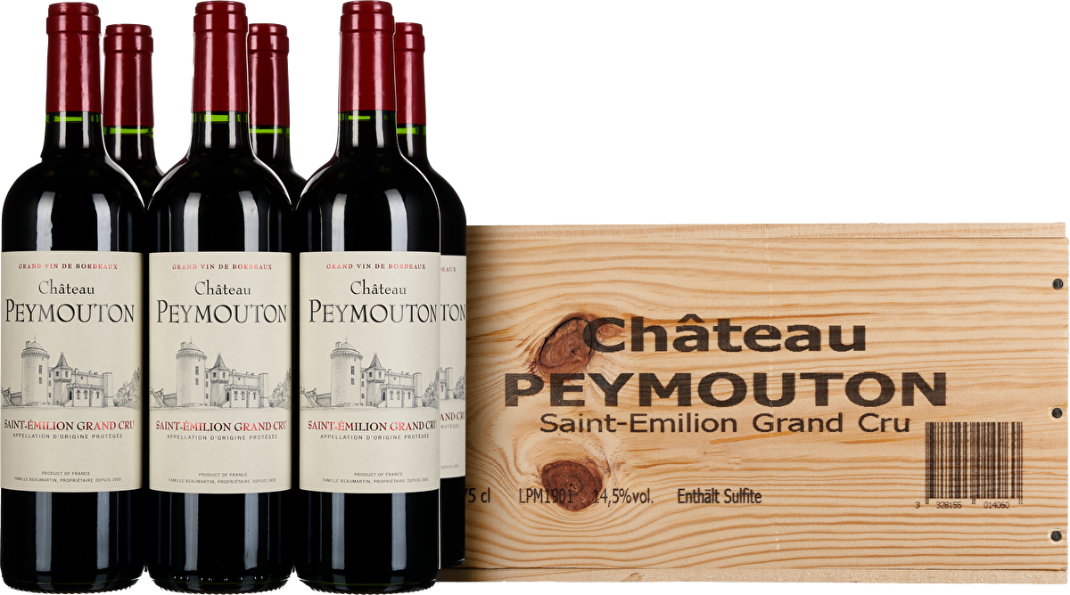 Château Peymouton 6 Flaschen Château Peymouton Grand Cru 2022 in Holzkiste