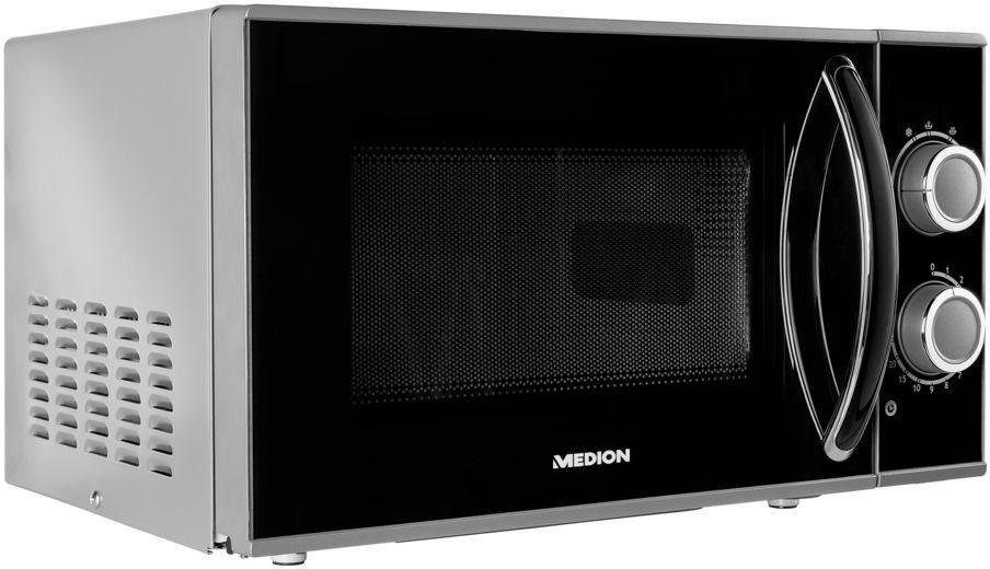Medion® Mikrowelle MD 15644, Mikrowelle, 17 l, Leistung 700 W, 6 Leistungsstufen, Auftaufunktion