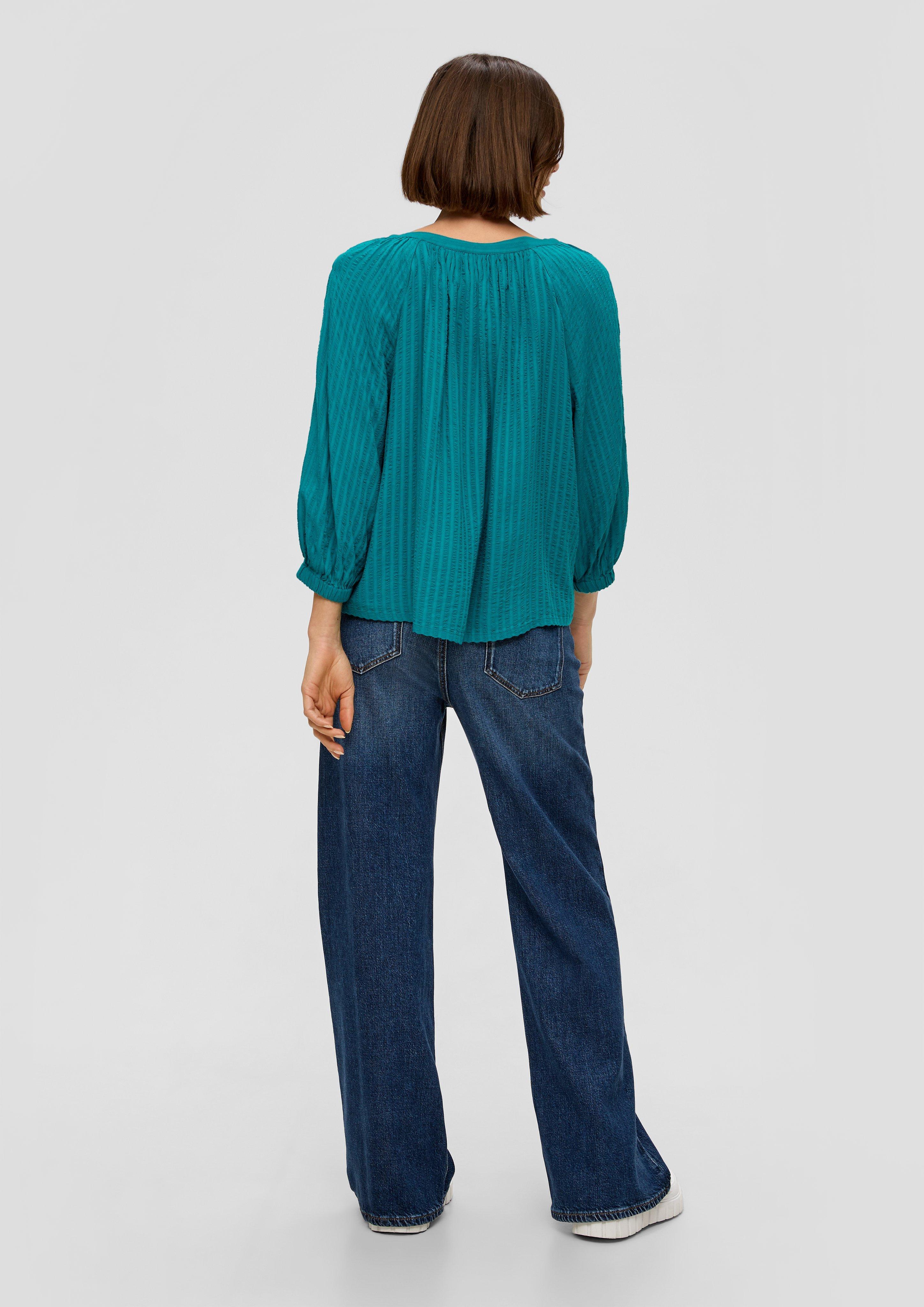 Fließende Bluse mit Streifenmuster  2141958-6680